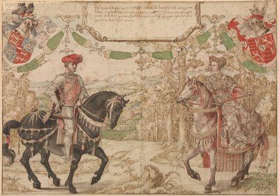Johan IV van Nassau and His Wife Maria van Loon-Heinsberg by Barend van Orleay